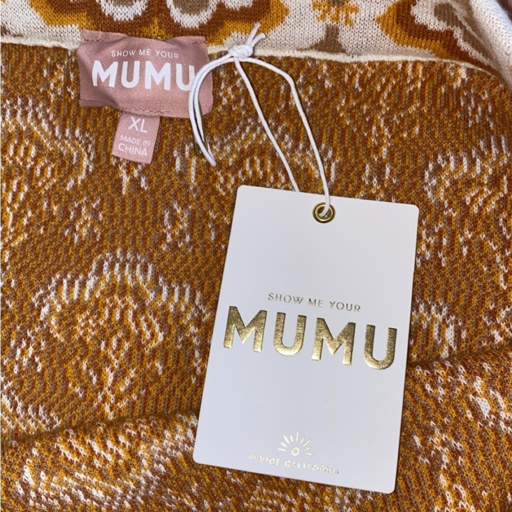 Show me your mumu- Sharon Skirt in Honey Wallflower Knit XL NWT - Picture 3 of 3